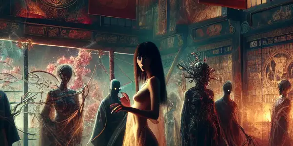 **AI Image Generation Prompt:**

Create a surreal and atmospheric scene inspired by the concept of "...